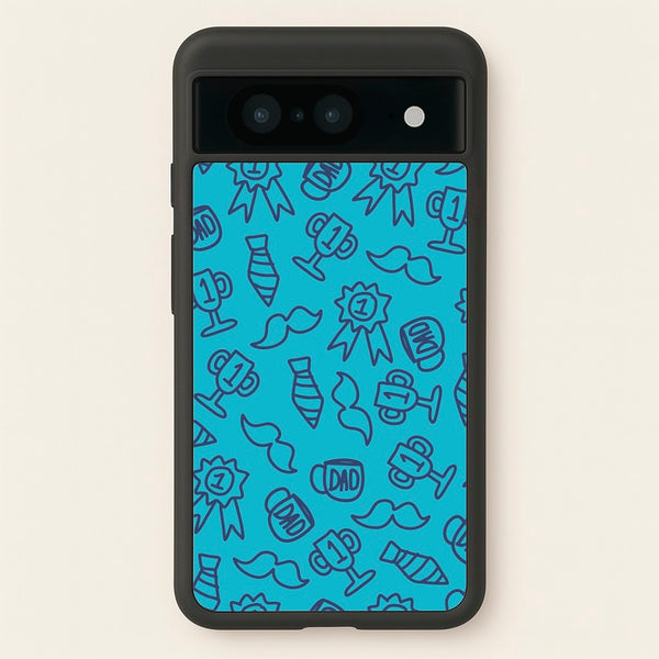 Dad Doodles Pattern Google Pixel 8 Case