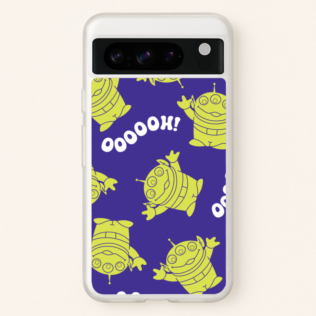 Toy Aliens Silhouette Pattern Google Pixel 8 Pro Case