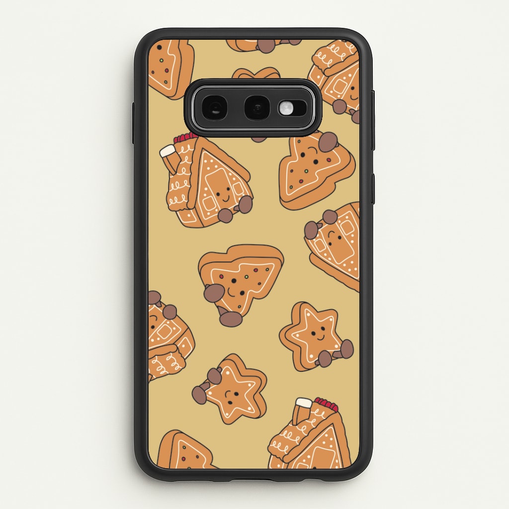 Gingerbread Plushies Pattern Galaxy S10e Case