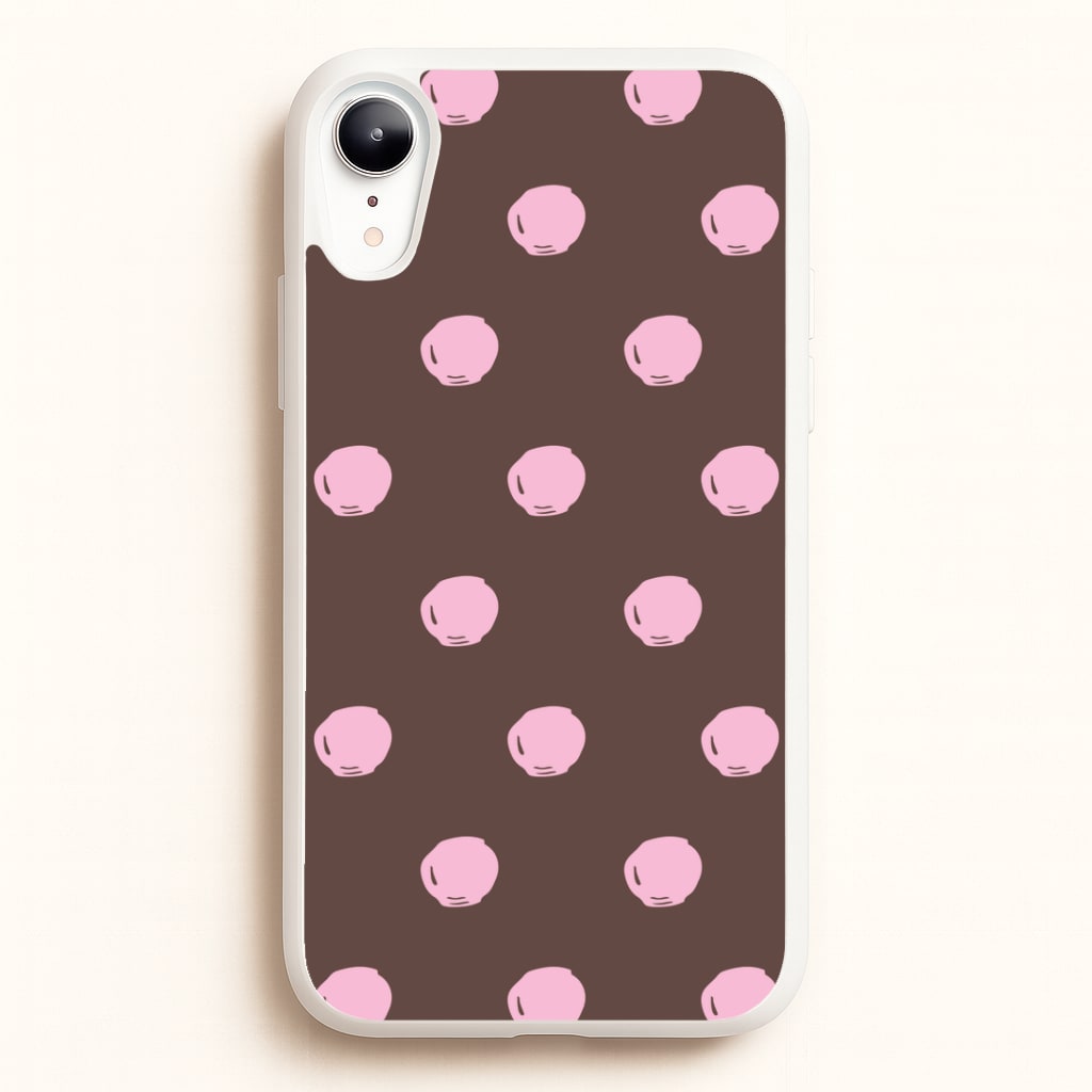 Chocolate & Strawberry Buttons iPhone XR Case