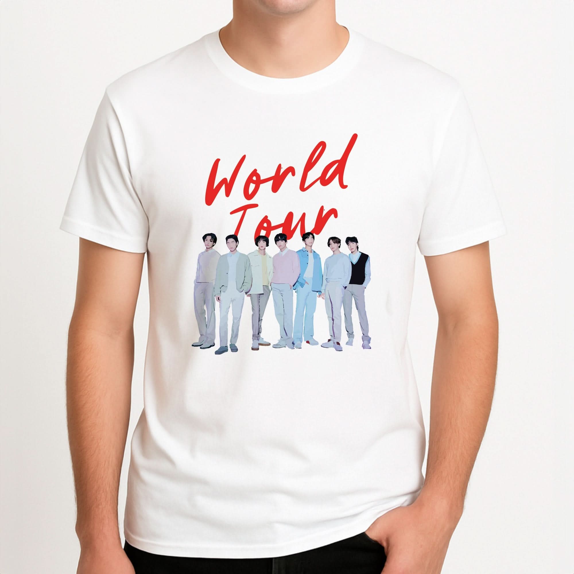 K-Pop Band Pastel Tour Mens T-Shirt