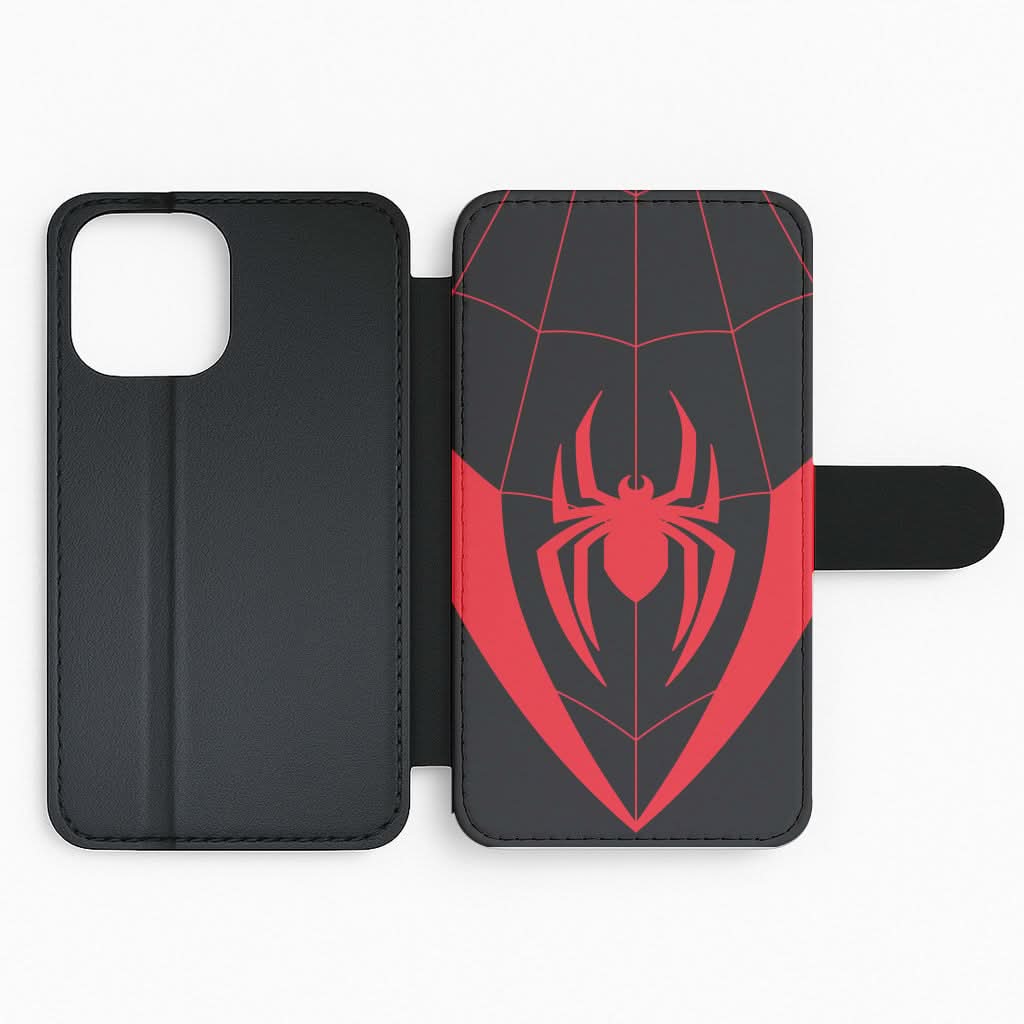 Red And Black Spider Costume Flip Phone Case