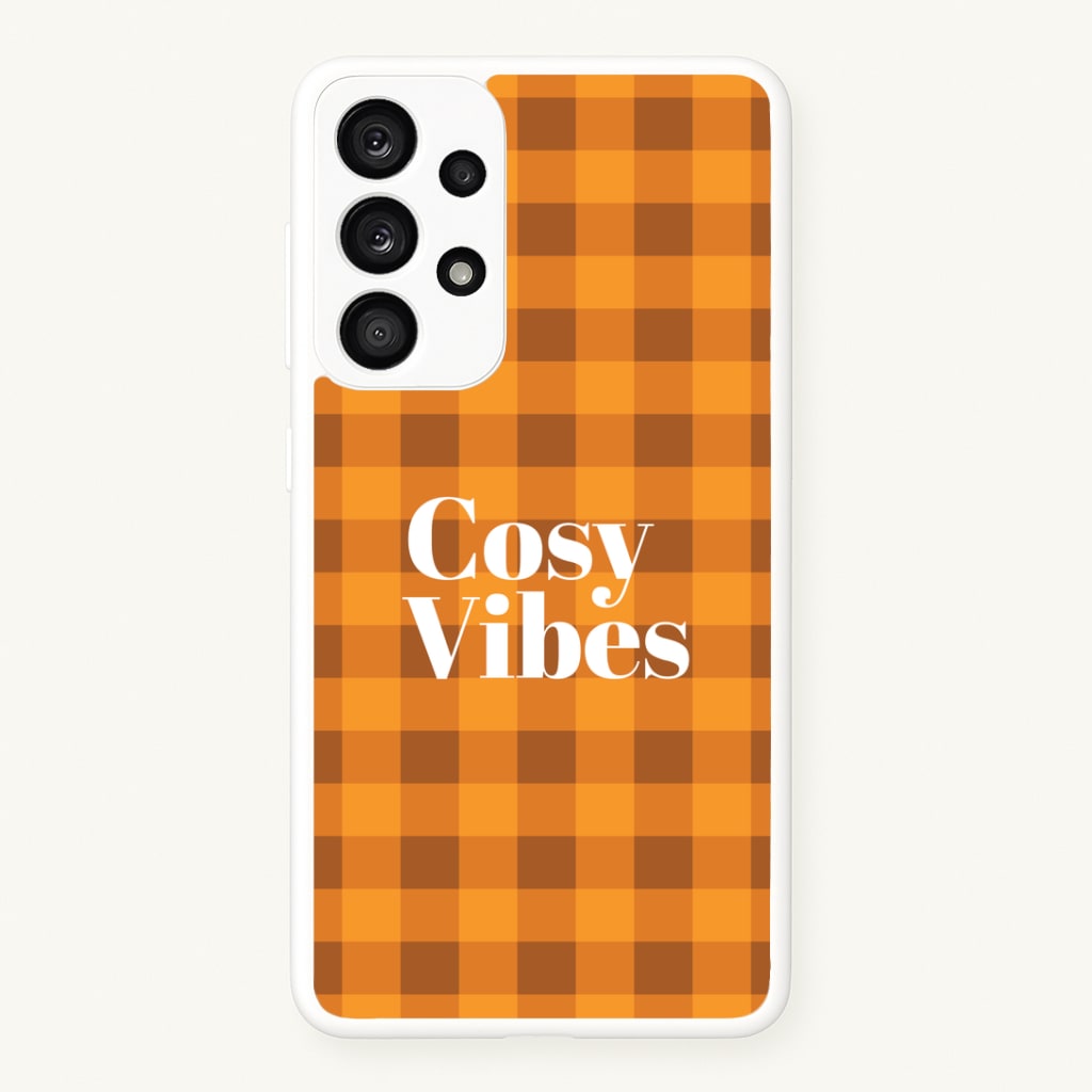 Checkered Cosy Vibes Galaxy A33 Case