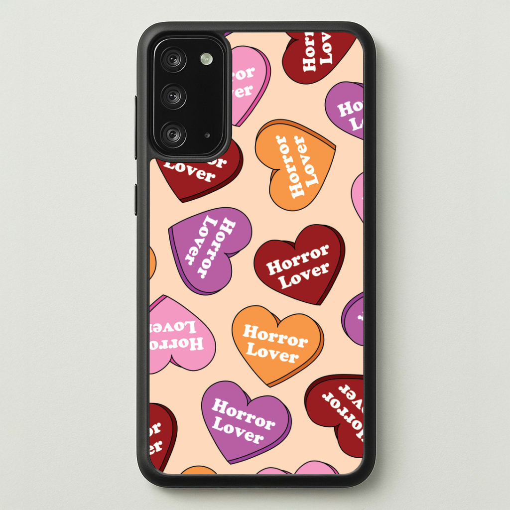 Horror Lover Hearts Pattern Galaxy Note 20 Case