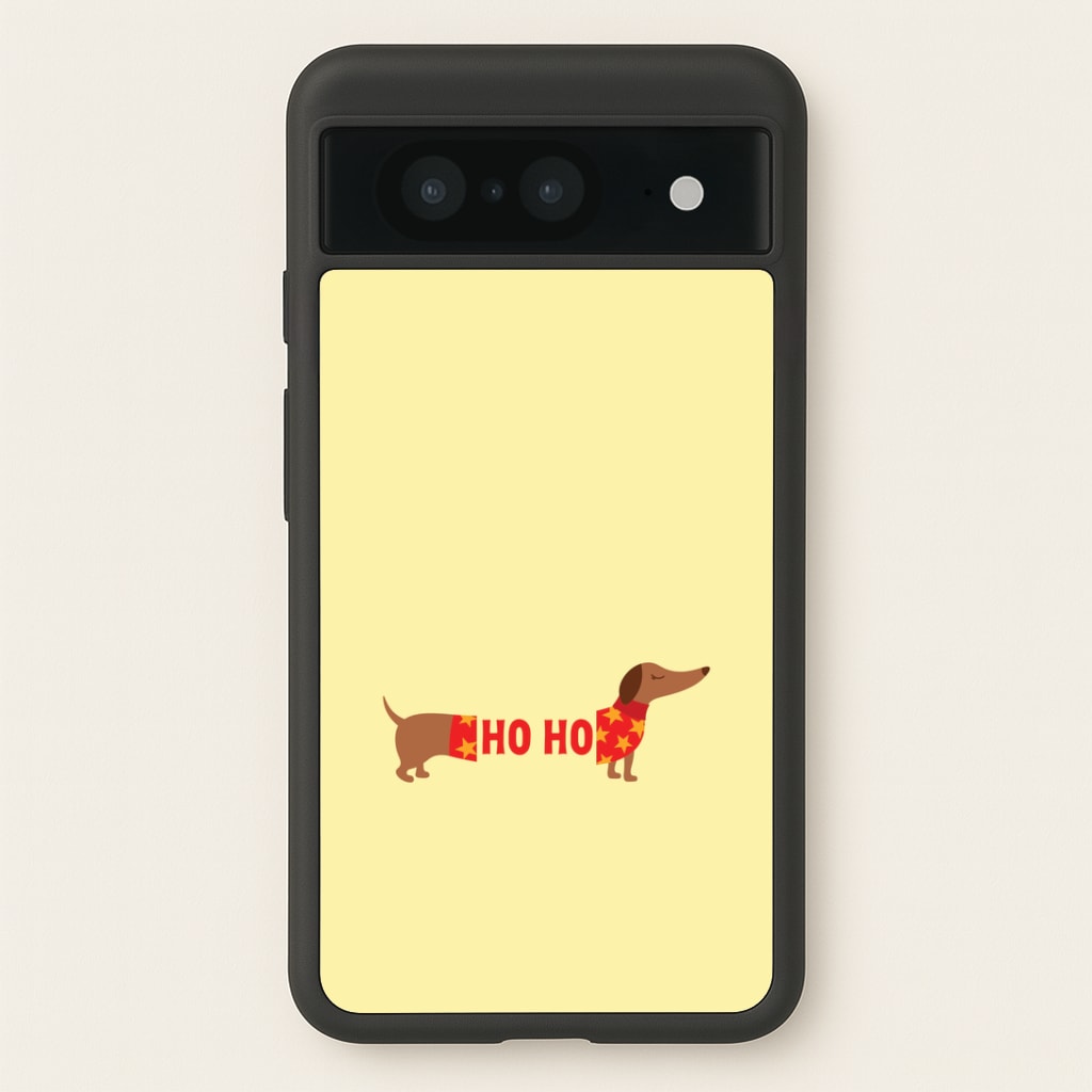 Christmas Jumper Ho Ho Dachshund Google Pixel 8 Case