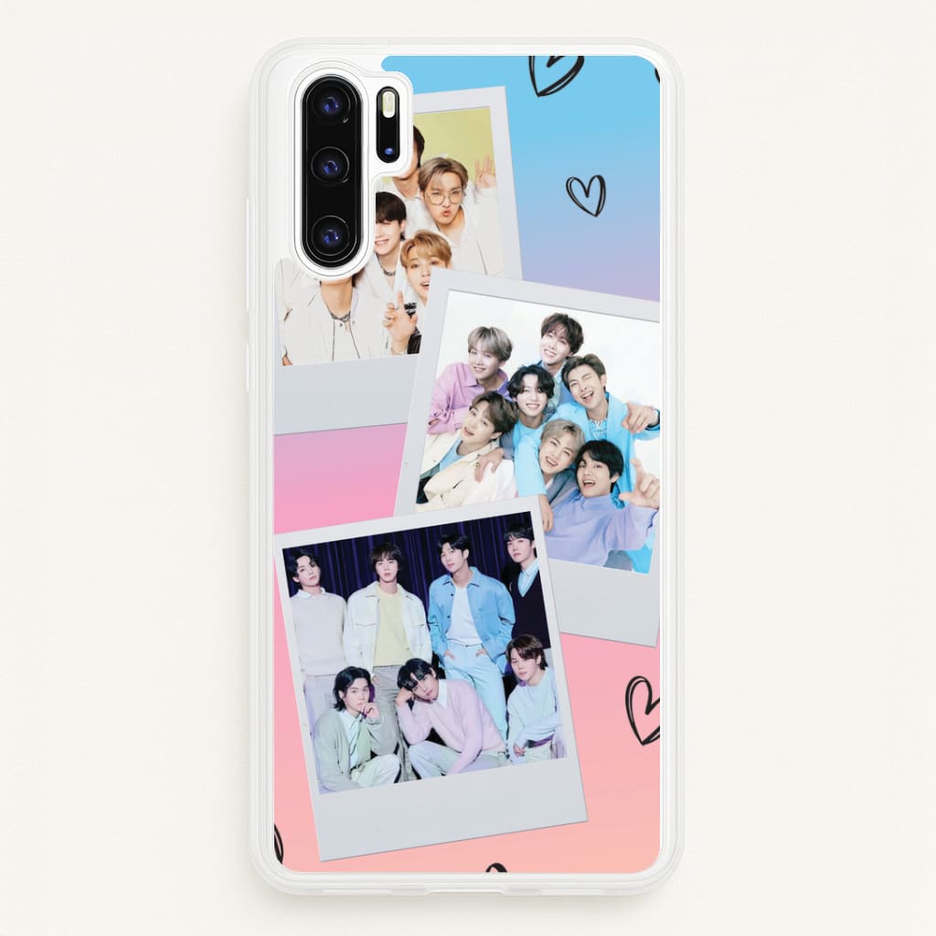 K-Pop Band Polaroid Collage Huawei P30 Pro Case