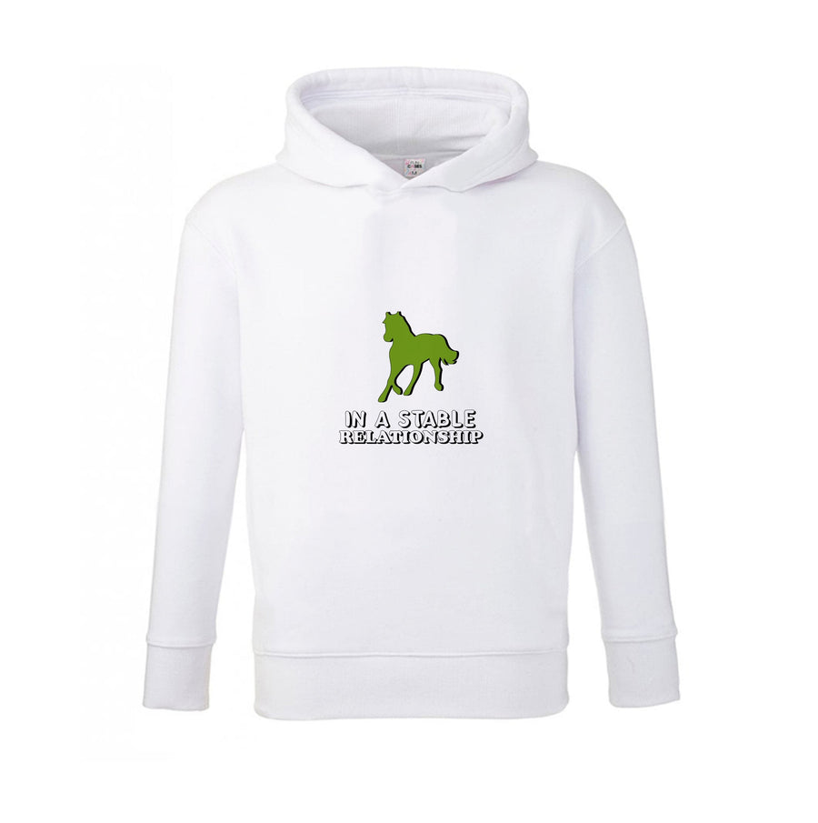 In A Stable Relationship - Horses Kids Hoodie