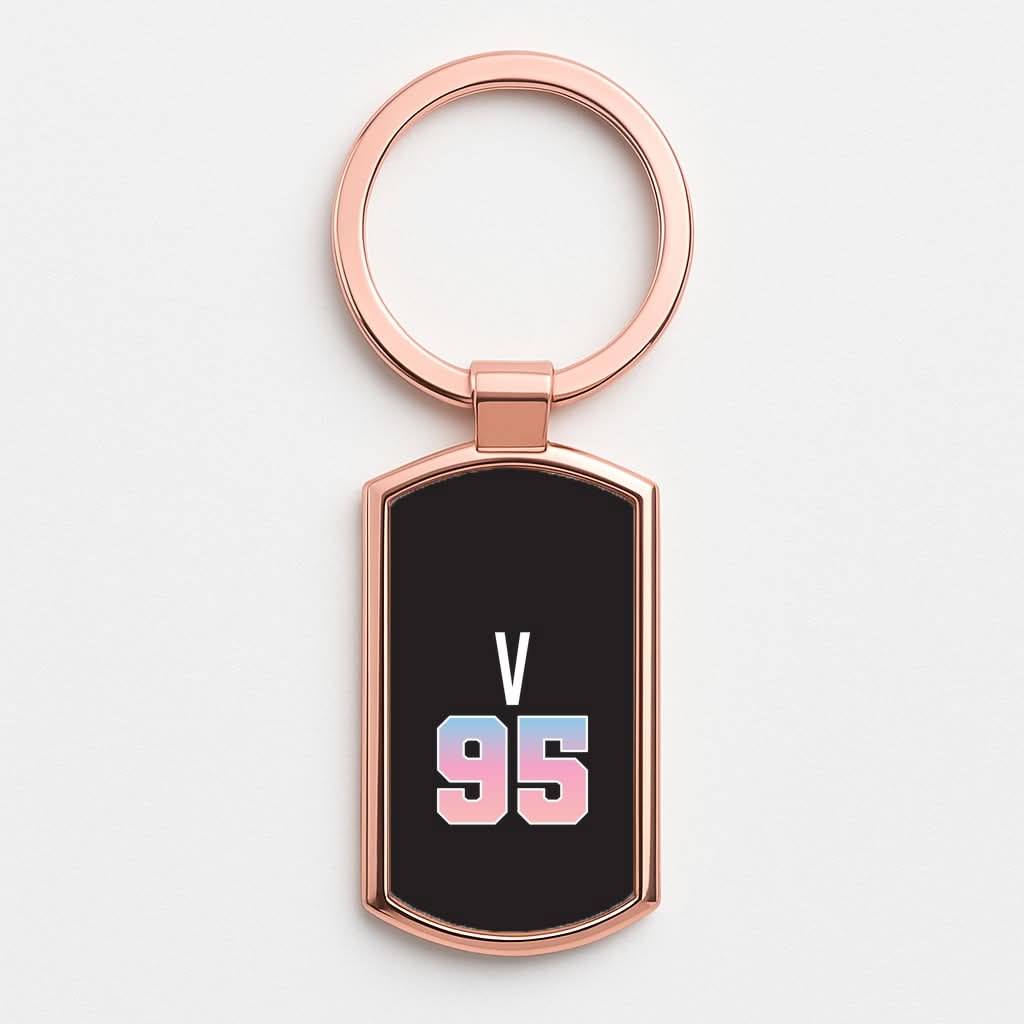 V 95 Rose Gold Keyring