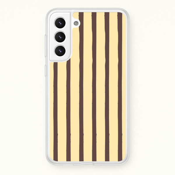 Vanilla & Chocolate Stripes Galaxy S22 Plus Case