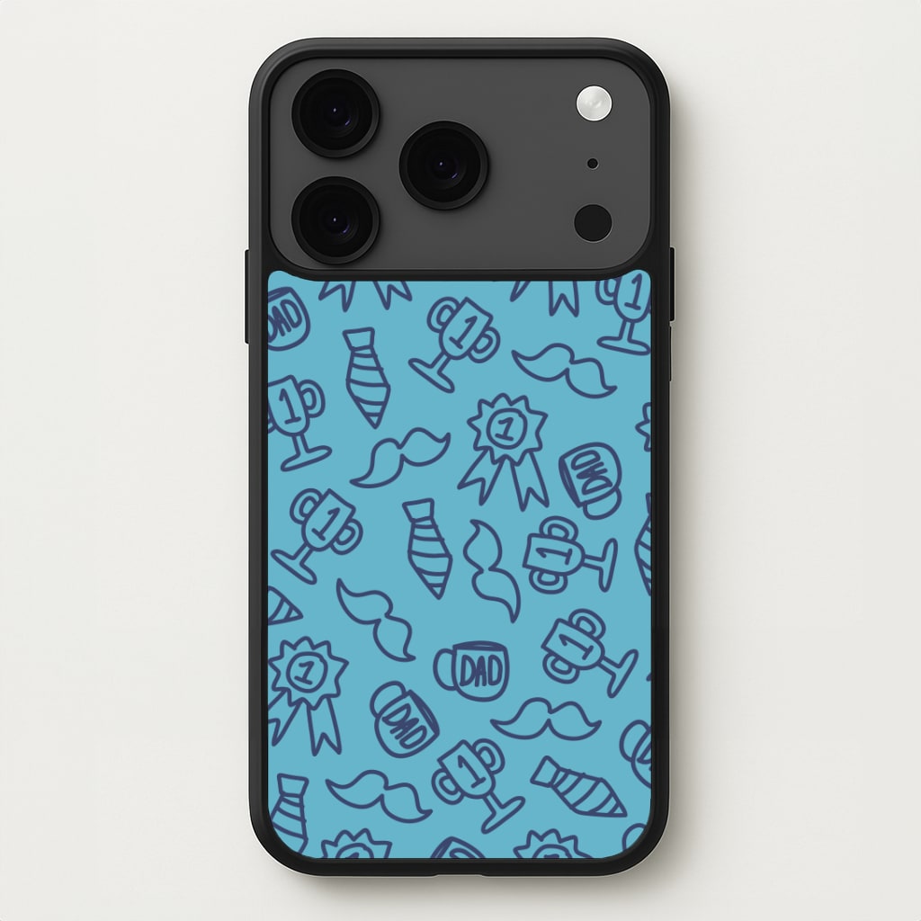 Dad Doodles Pattern iPhone 17 Pro Case