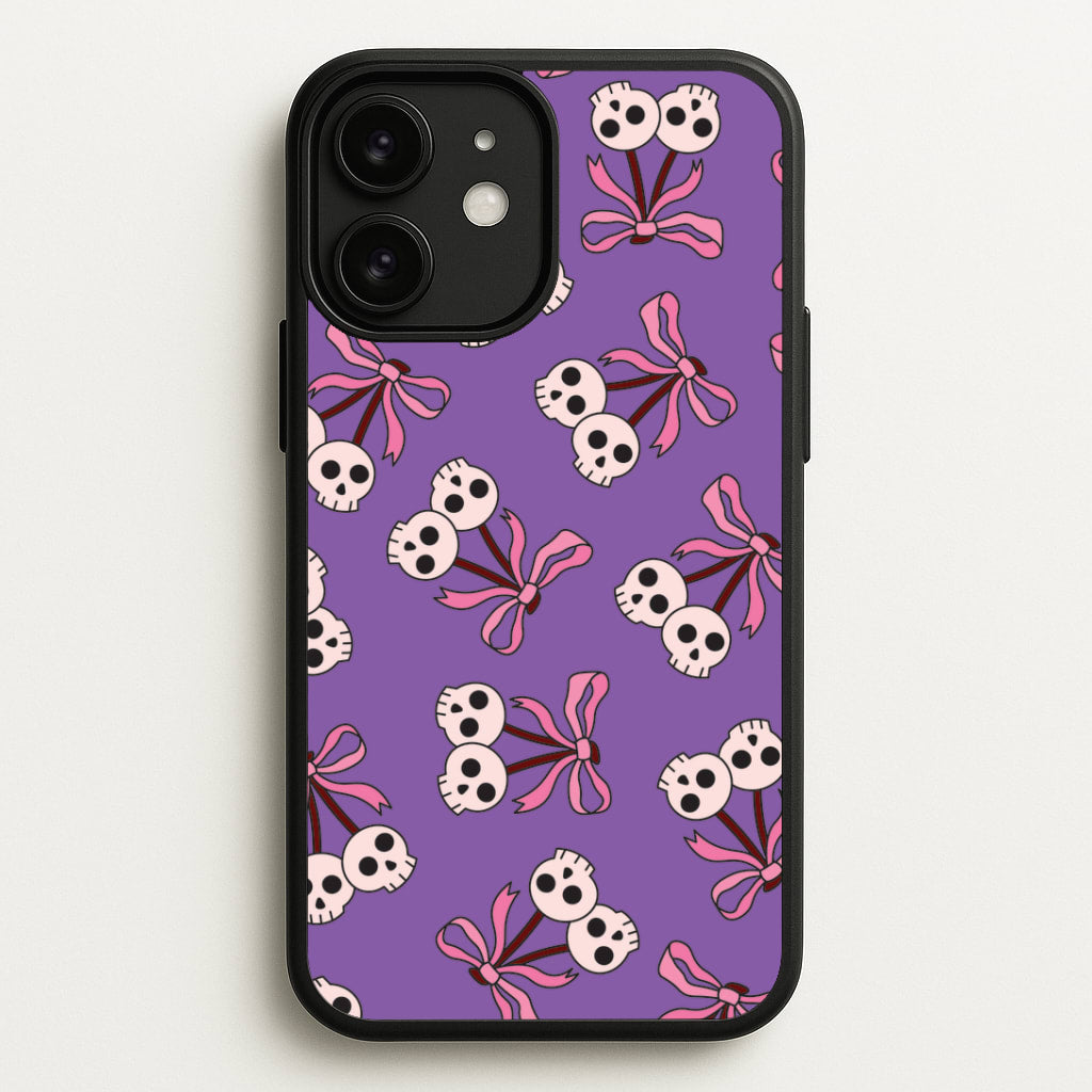 Cherry Skulls Pattern iPhone 11 Case