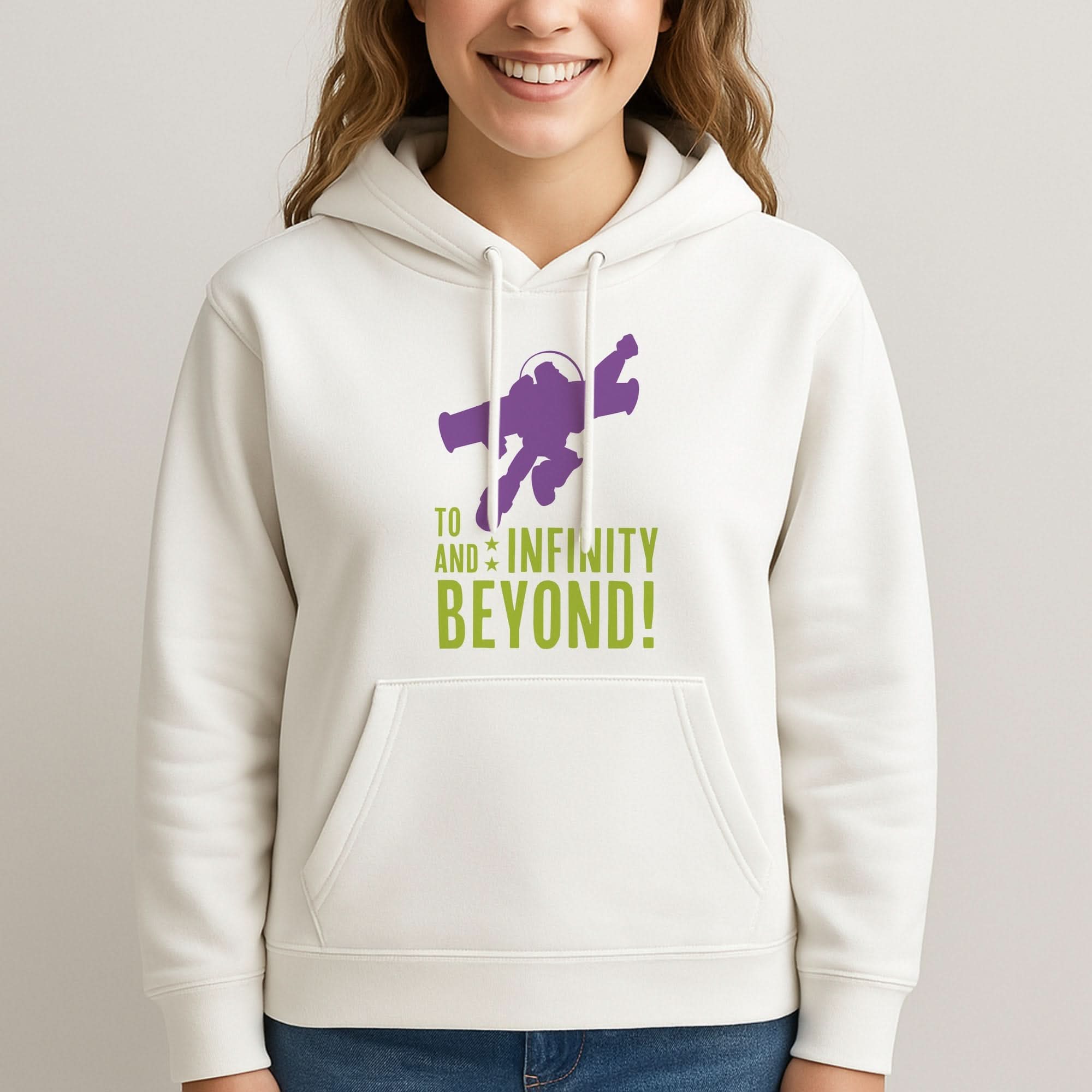 Infinity And Beyond Womans Hooded Sweatshirt