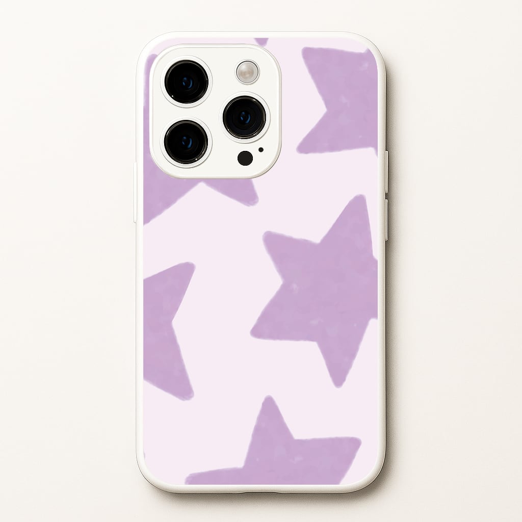 Lilac Stars iPhone 15 Pro Max Case