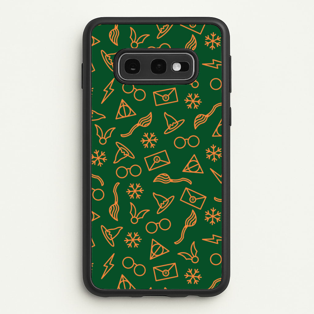 Christmas Wizard Icons Pattern Galaxy S10e Case