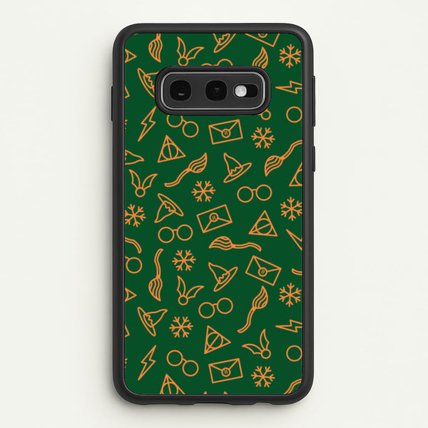 Christmas Wizard Icons Pattern Galaxy S10e Case