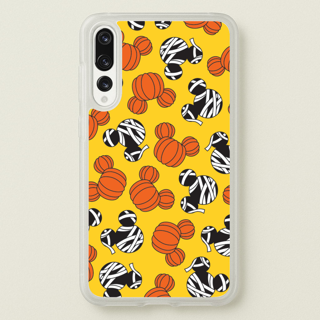 Pumpkin And Mummy Mouse Pattern Huawei P20 Pro Case