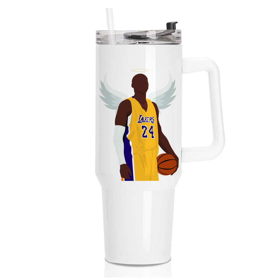 Kobe with wings - Basketball Tumbler