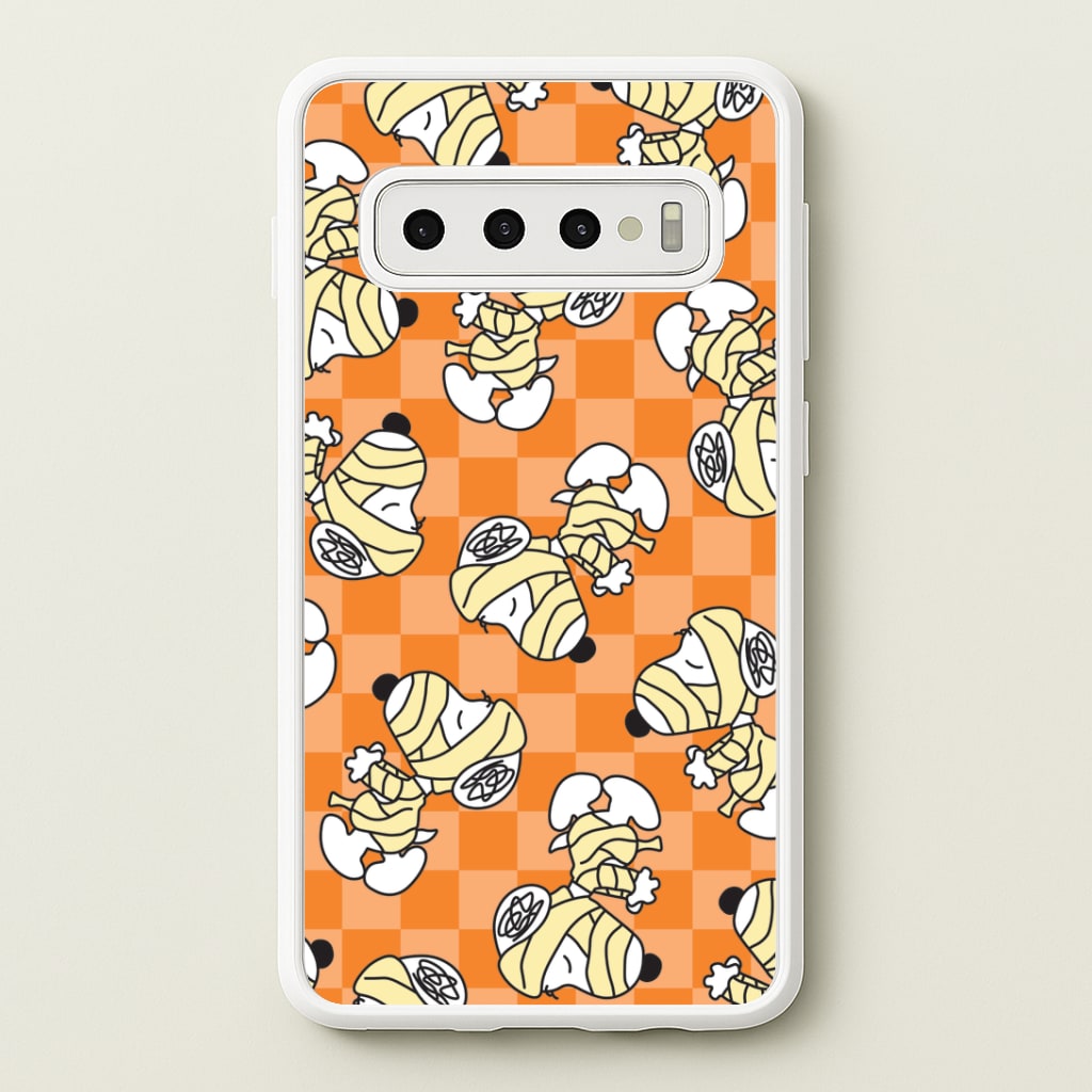 Mummy Cartoon Beagle Pattern Galaxy S10 Plus Case