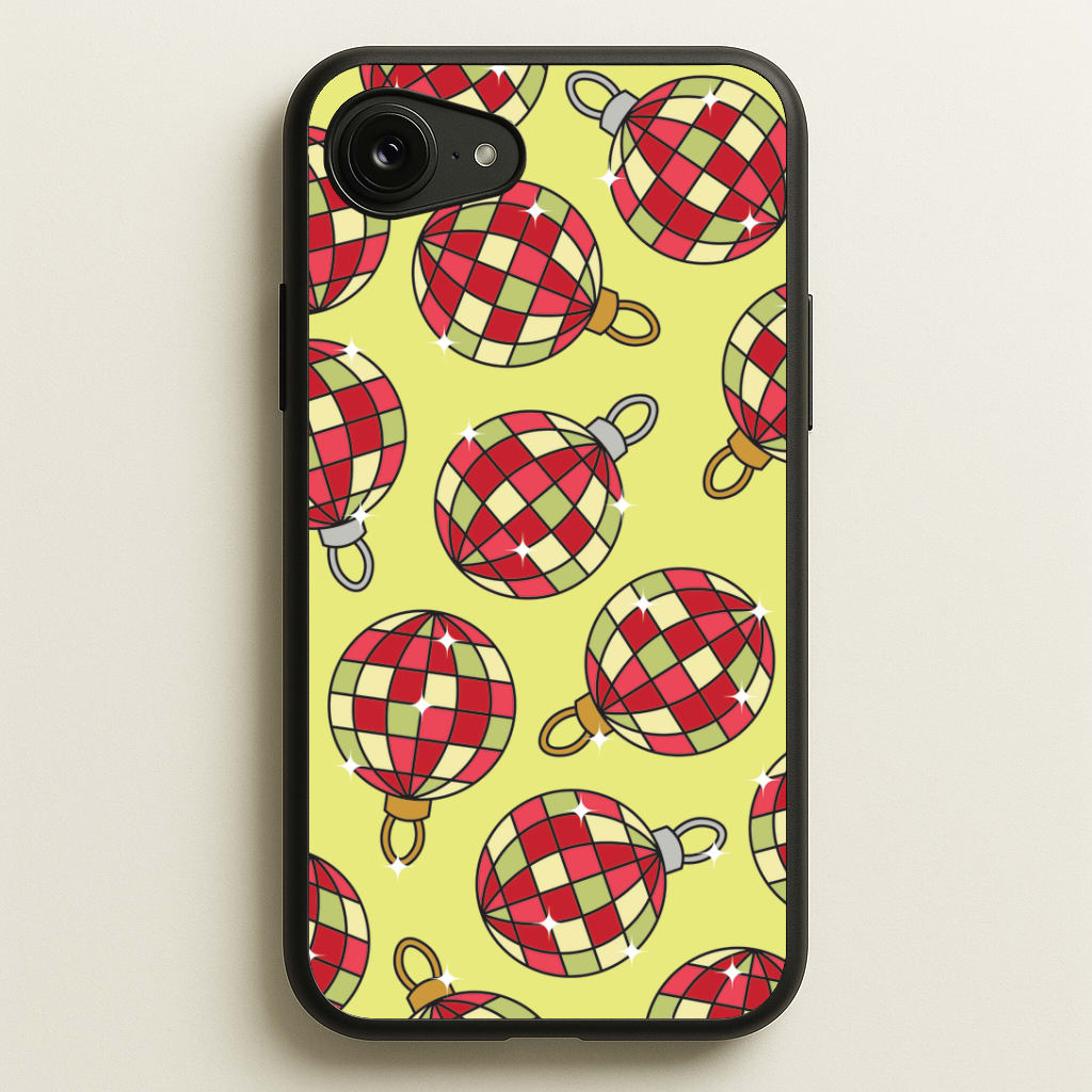 Disco Baubles Pattern iPhone 16e Case
