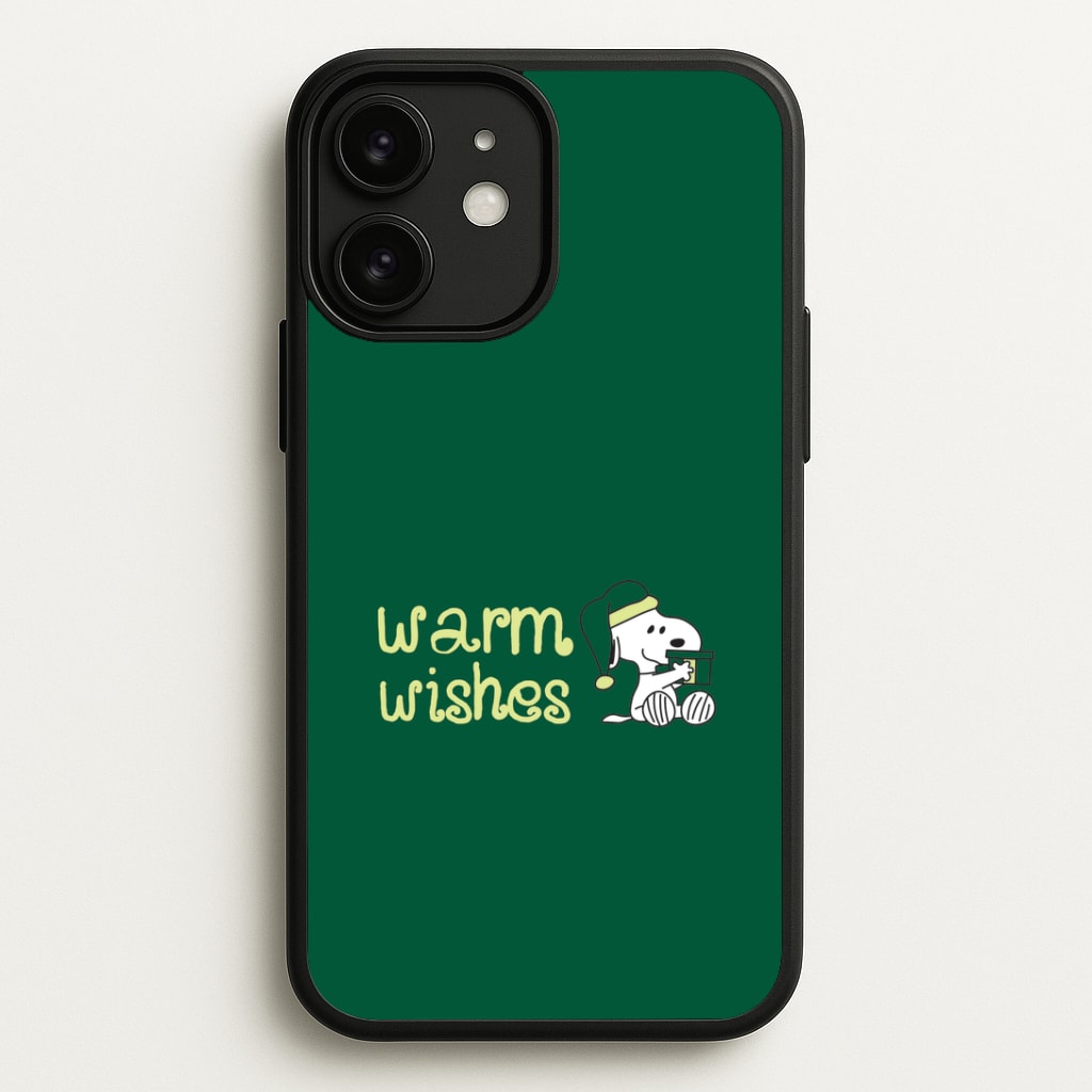 Cartoon Beagle Warm Wishes iPhone 11 Case