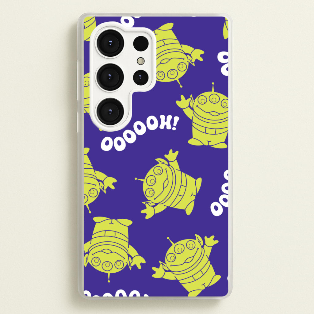 Toy Aliens Silhouette Pattern Galaxy S25 Ultra Case