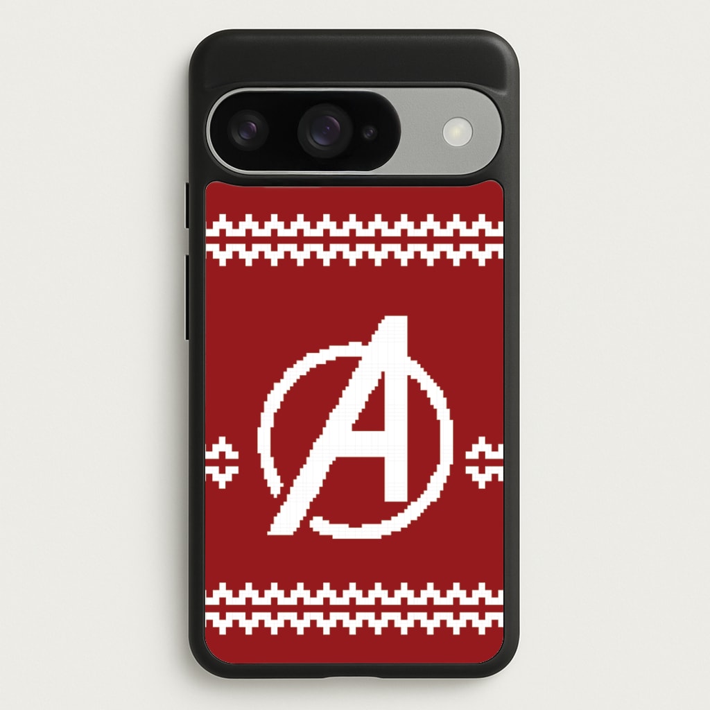 Superhero Team Red Christmas Jumper Google Pixel 10 / 10 Pro Case