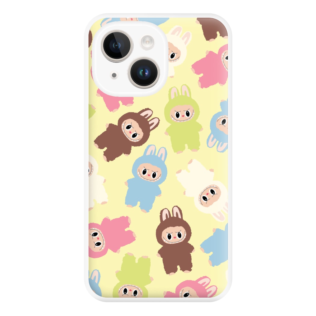 Colourful Little Monsters Pattern iPhone 14 Plus Case