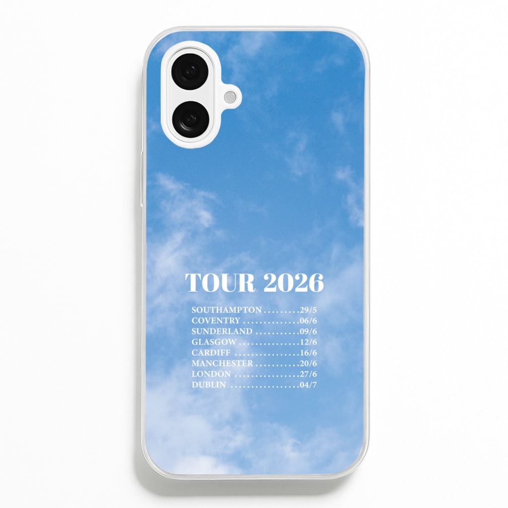Band Tour 2026 iPhone 16 Plus Case