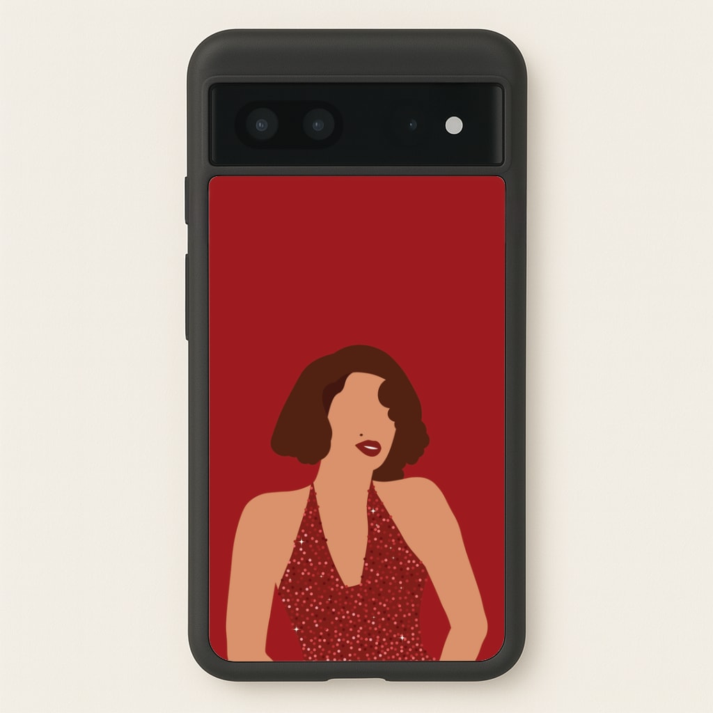 Red Sparkly Dress Google Pixel 7 Case