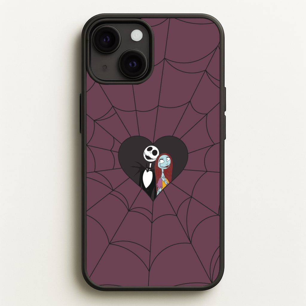 J And S Cobweb Heart iPhone 13 Mini Case