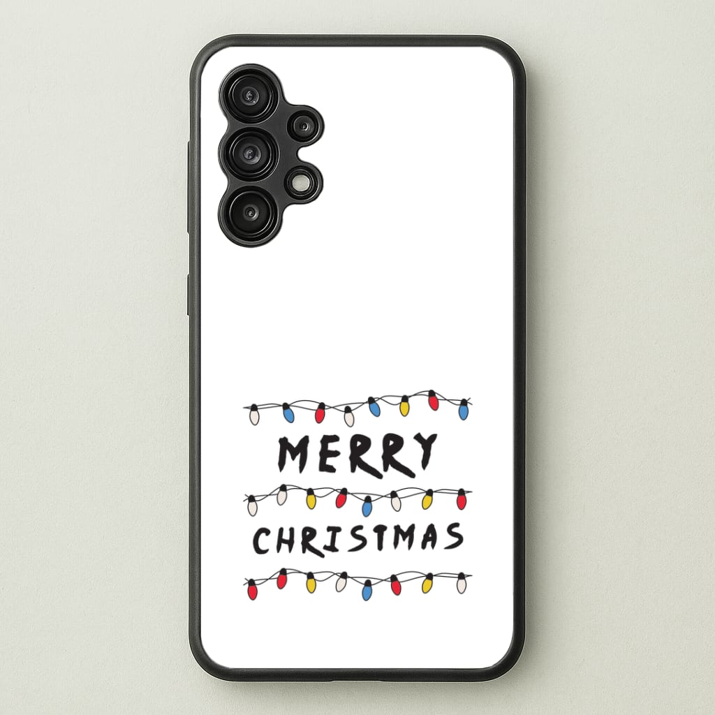 Merry Christmas String Lights Galaxy A13 Case