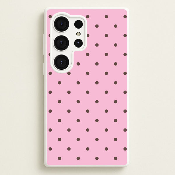 Strawberry Polka Dots Galaxy S25 Ultra Case