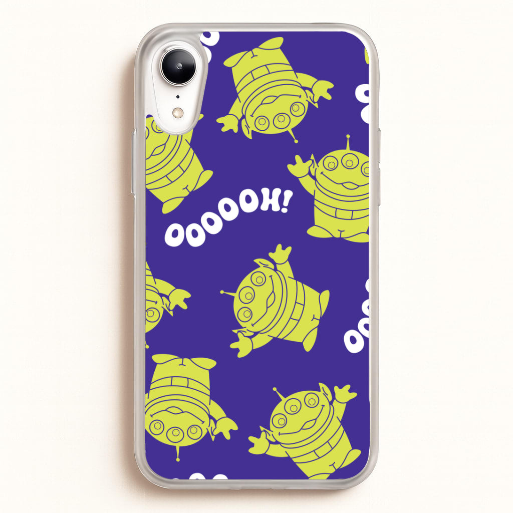 Toy Aliens Silhouette Pattern iPhone XR Case