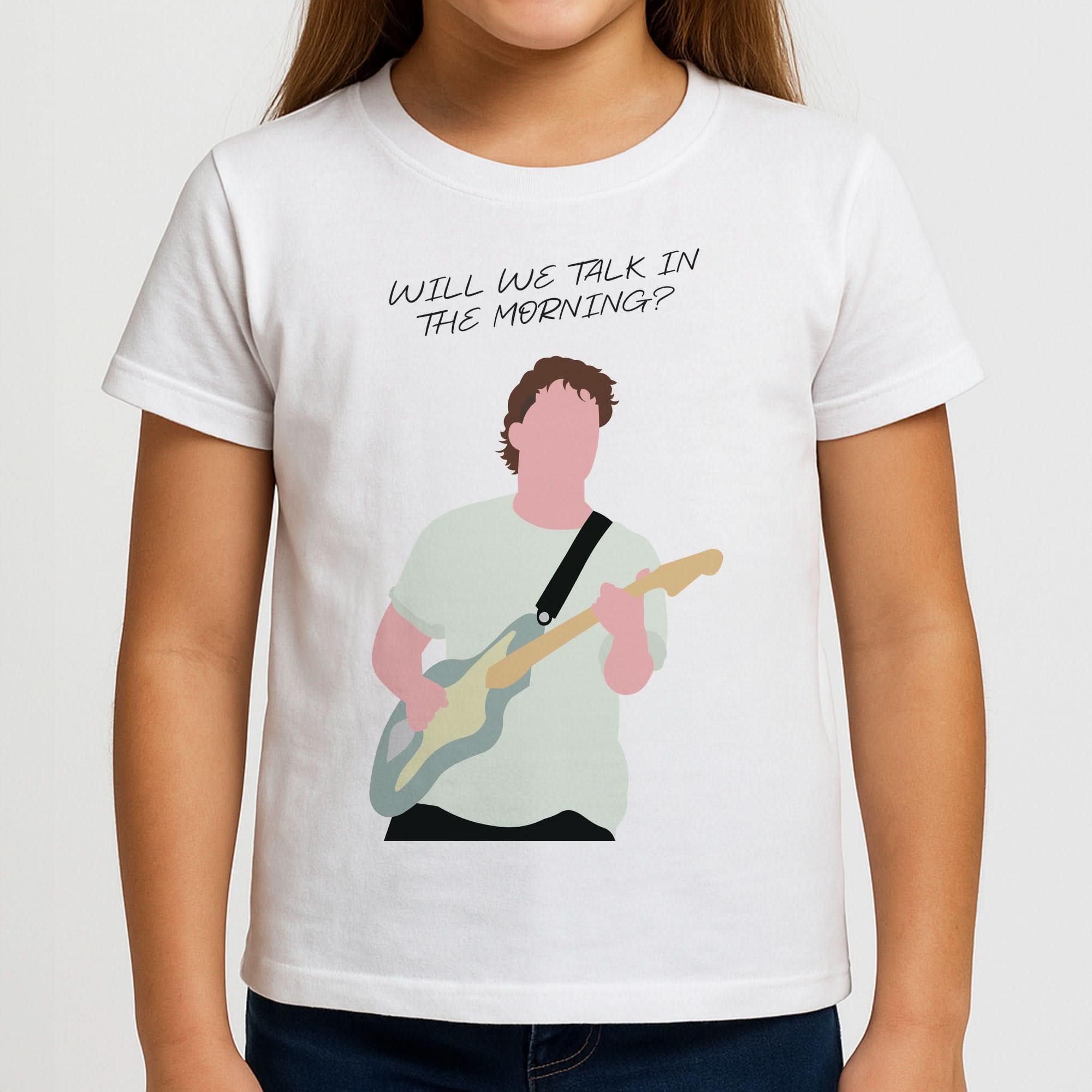 Will We Talk In The Morning Yellow Girls T-Shirt