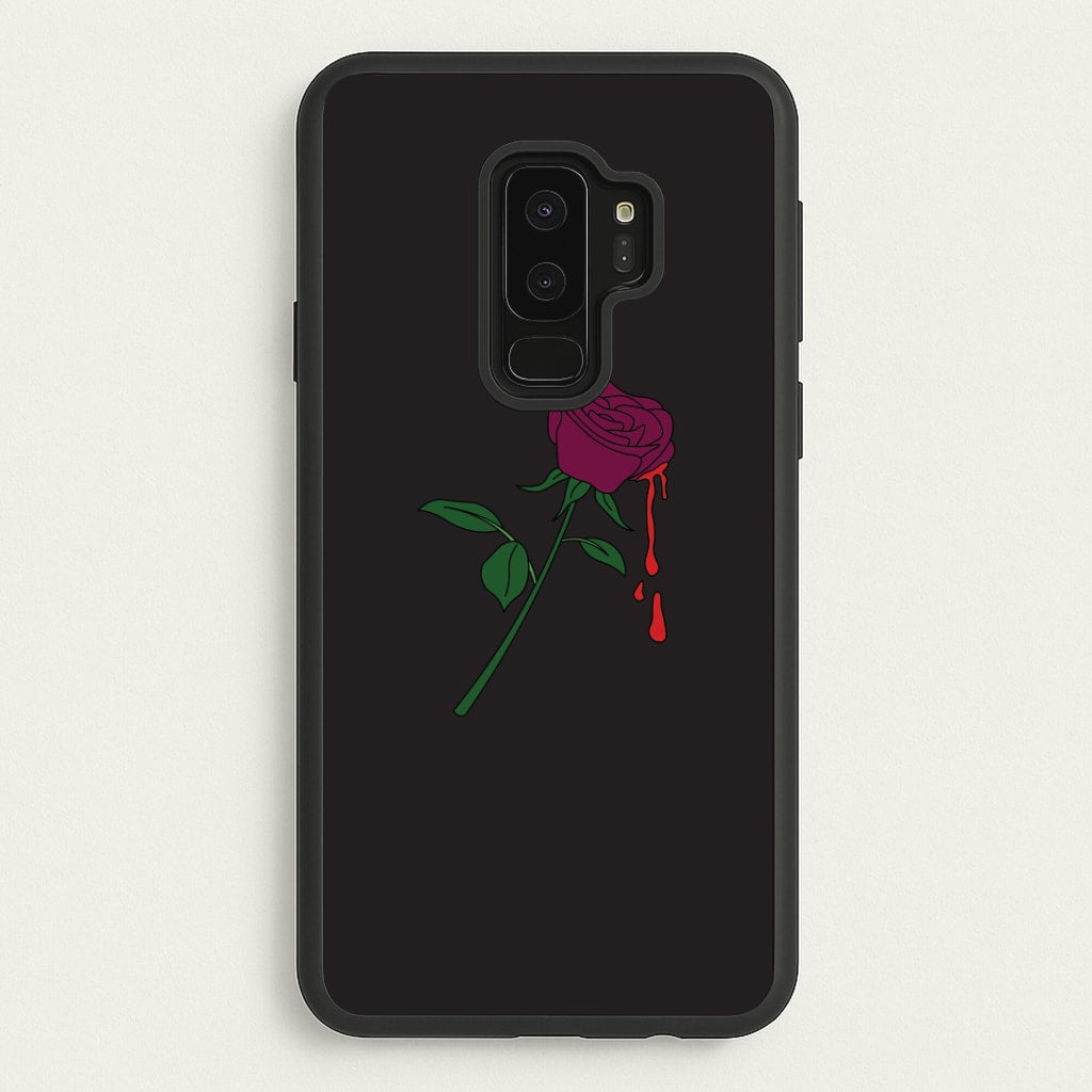 Dark Pink Rose Galaxy S9 Plus Case