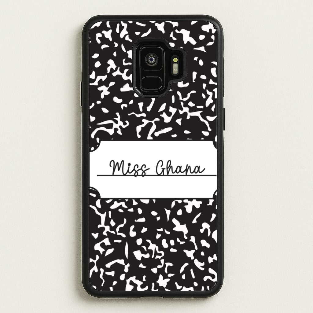 Personalised School Notebook Galaxy S9 Case