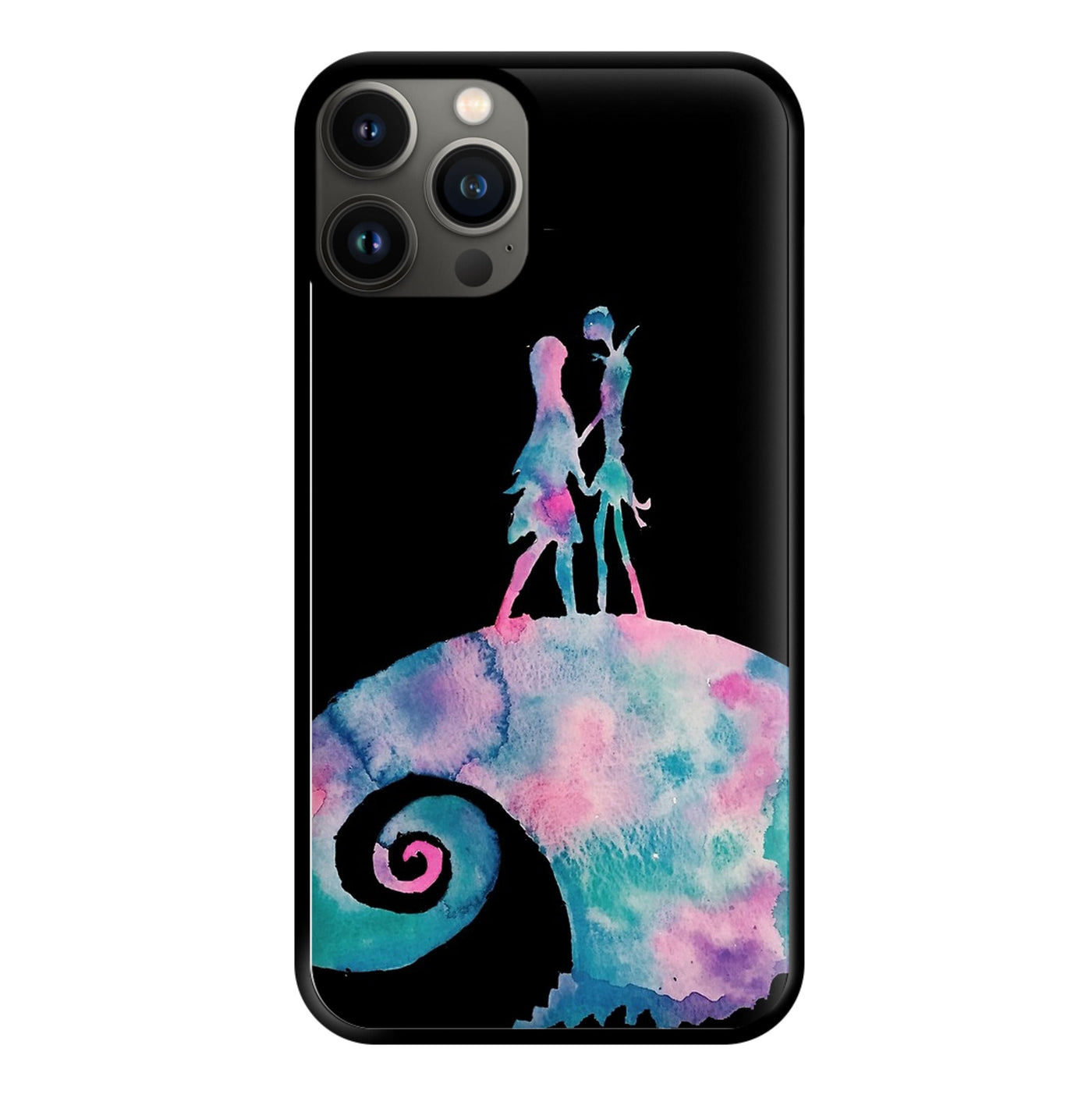 Watercolour Nightmare Before Christmas Phone Case