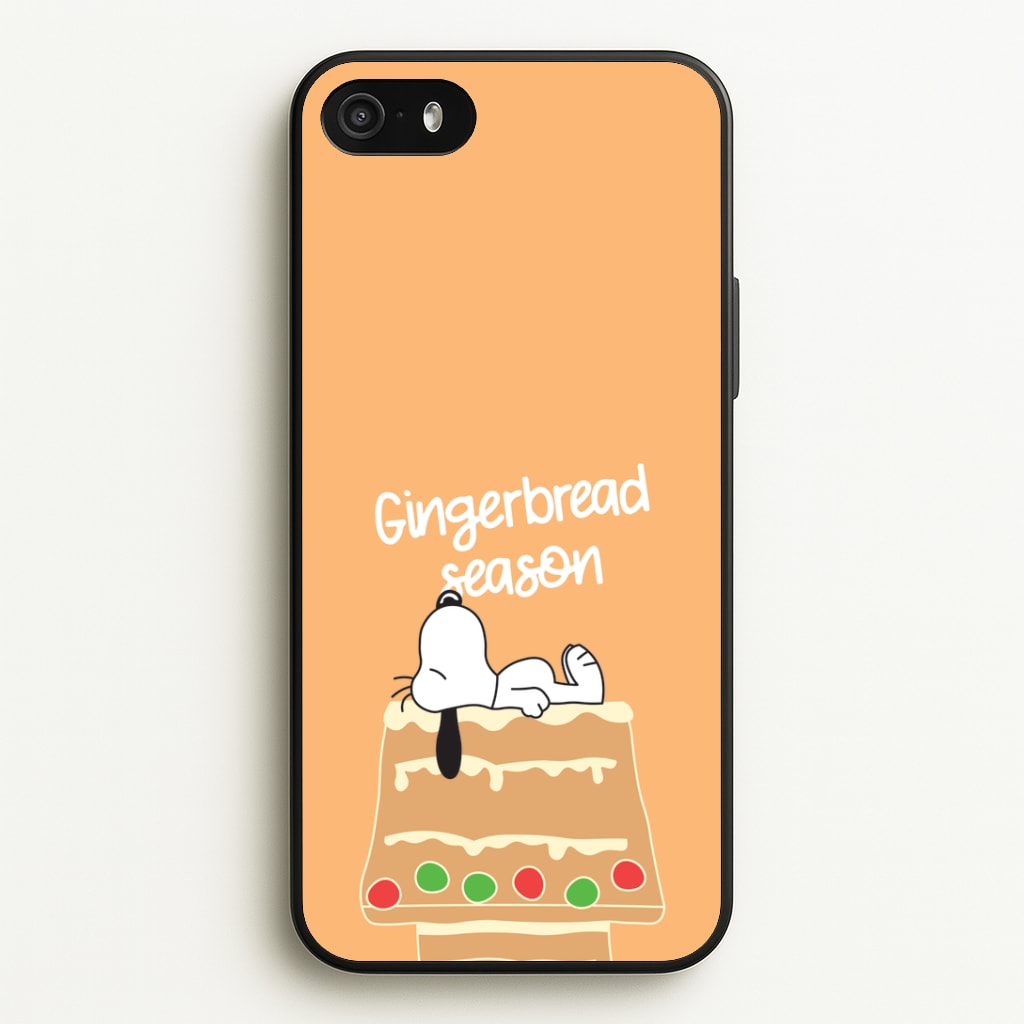 Cartoon Beagle Gingerbread House iPhone 5 / 5s / SE 2016 Case