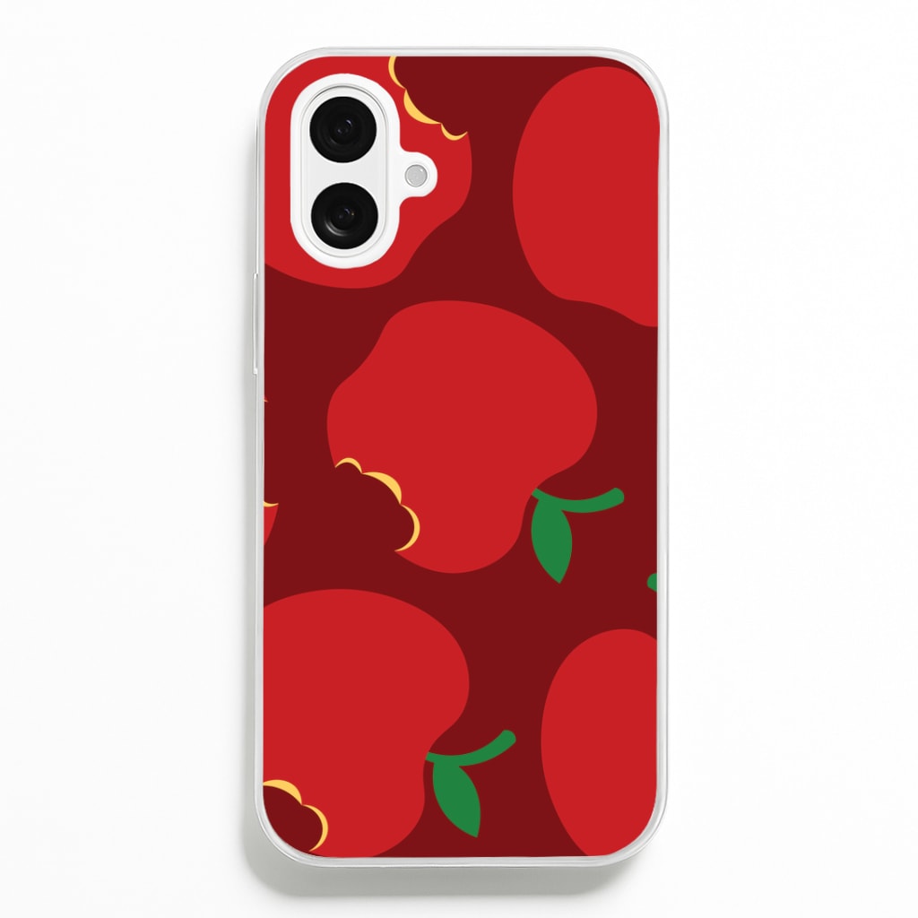 Teacher Apples Pattern iPhone 16 Plus Case