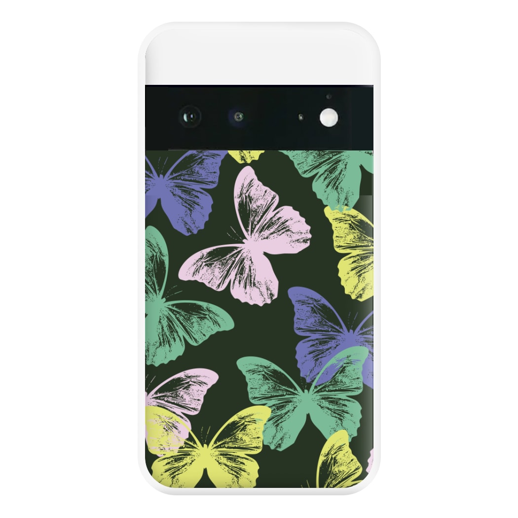 Colourful Butterfly Stamps Pattern Google Pixel 6a Case