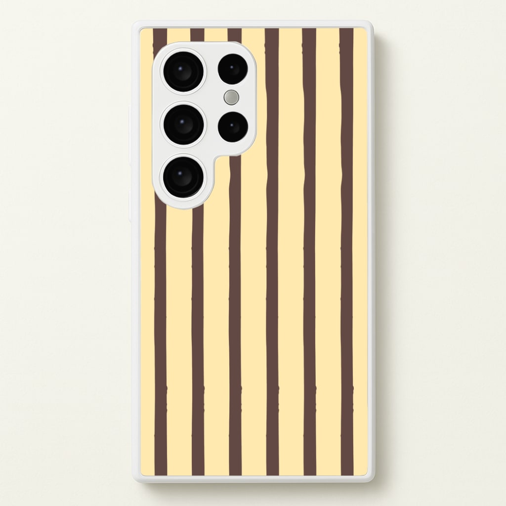 Vanilla & Chocolate Stripes Galaxy S24 Ultra Case