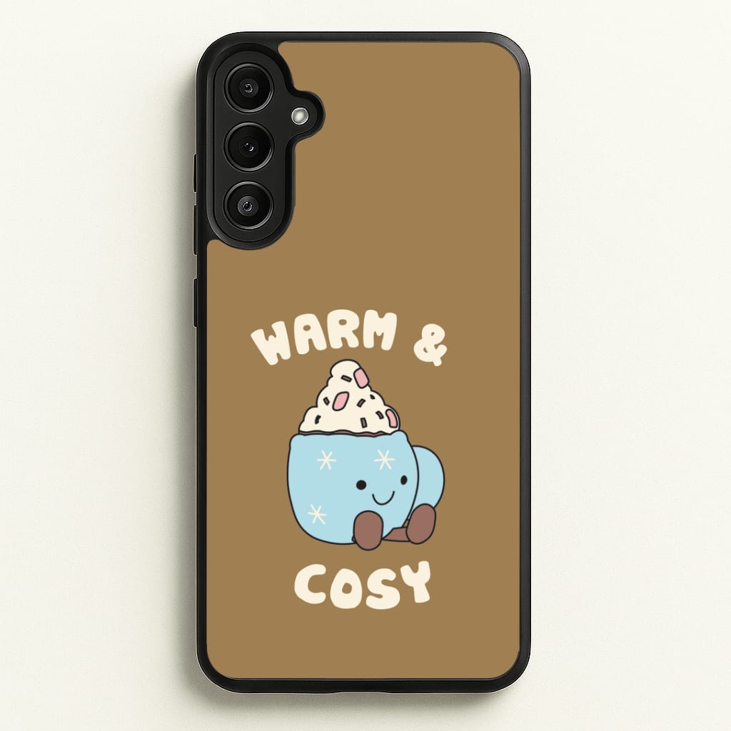 Hot Cocoa Plush Quote Galaxy A34 Case
