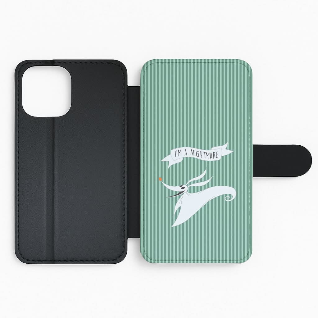 Stripey I'm A Nightmare Flip Phone Case