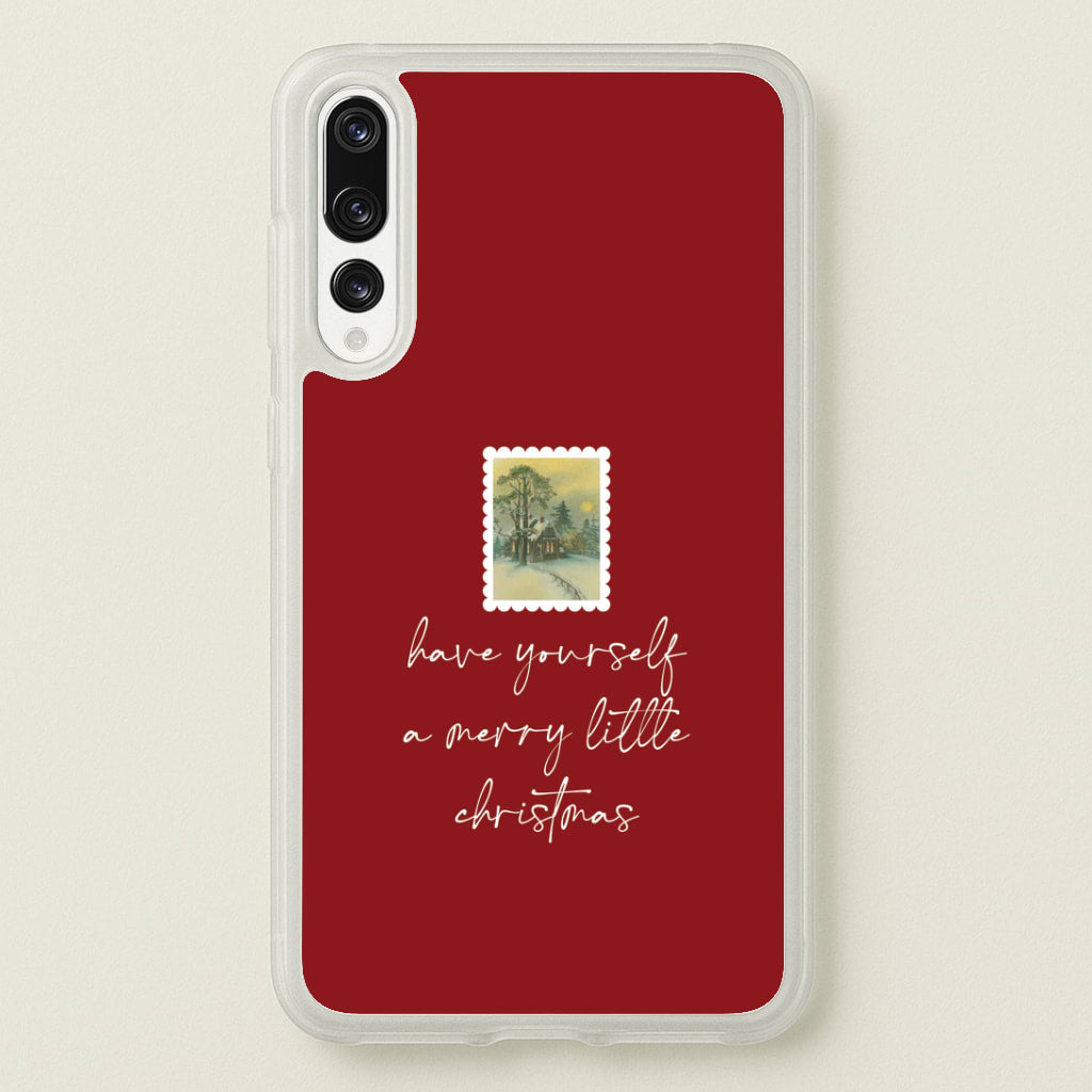 A Merry Little Christmas Stamp Huawei P20 Pro Case