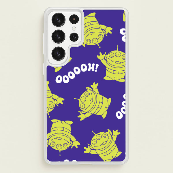 Toy Aliens Silhouette Pattern Galaxy S23 Ultra Case