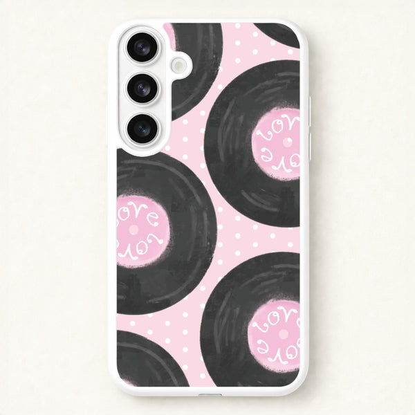 Thrifted Vinyl Polka Pattern Galaxy S26 Case