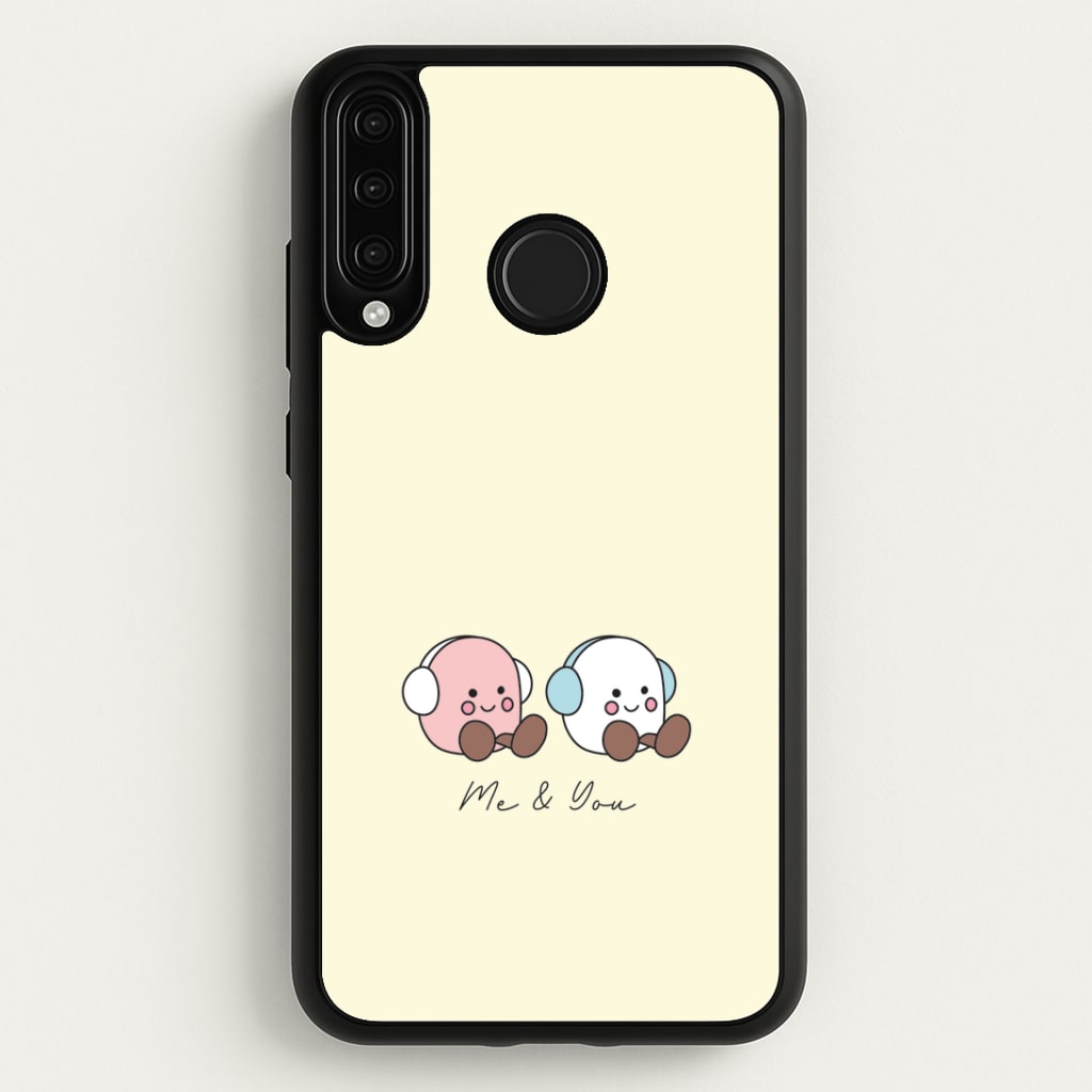 Cute Christmas Marshmellow Plushies Huawei P30 Lite Case