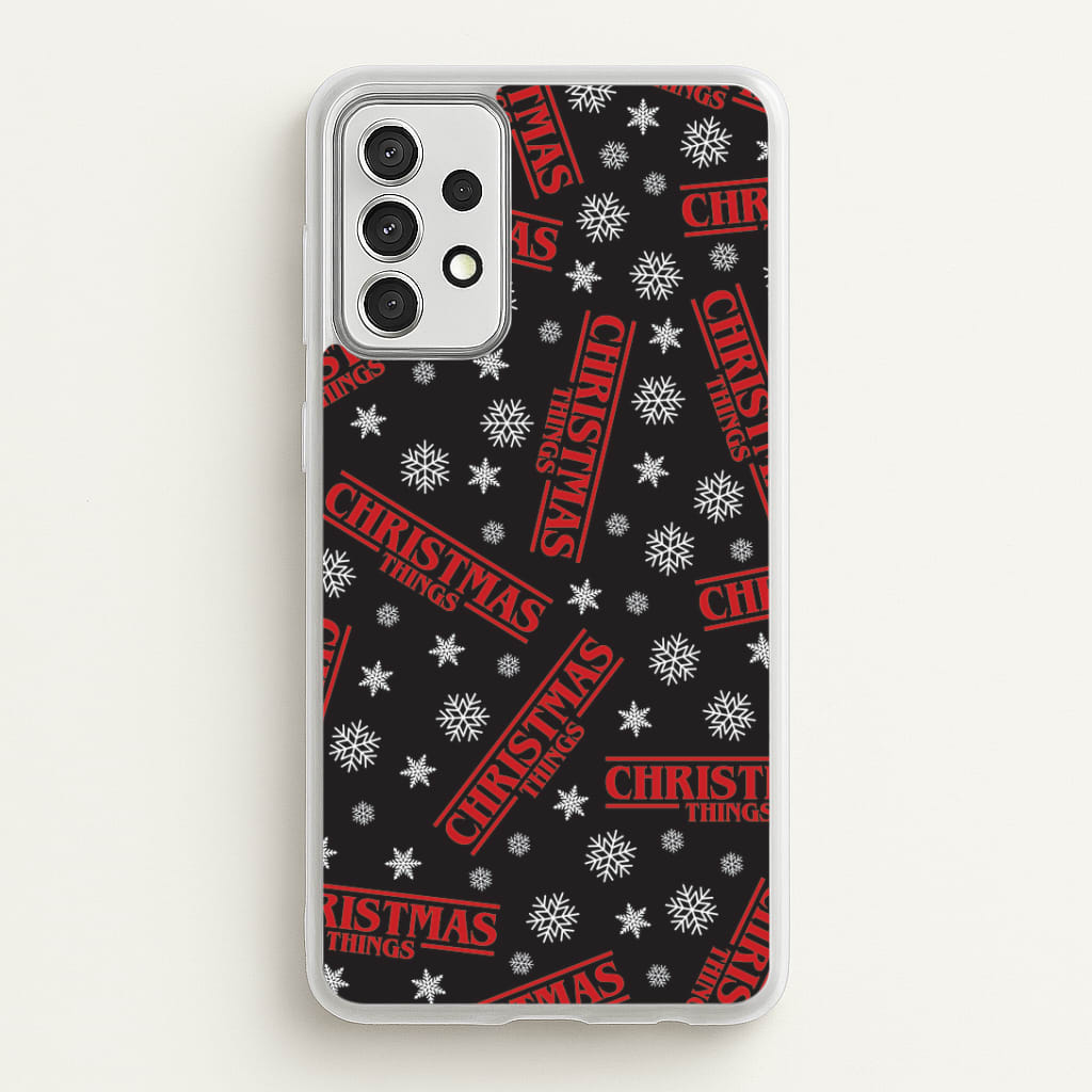 Christmas Things Snowflake Pattern Galaxy A52 / A52s Case