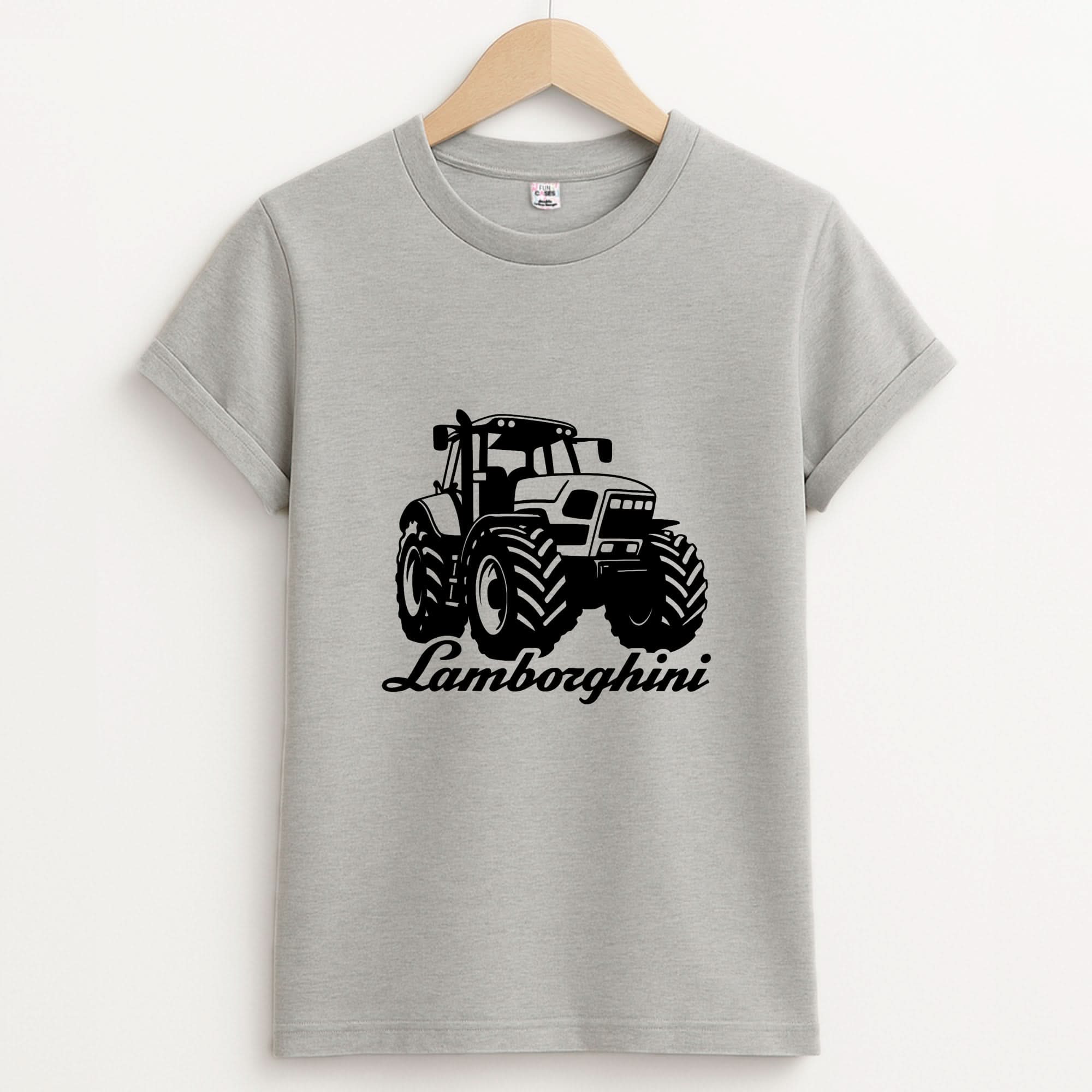 Lambo Tractor Unisex Grey T-Shirt
