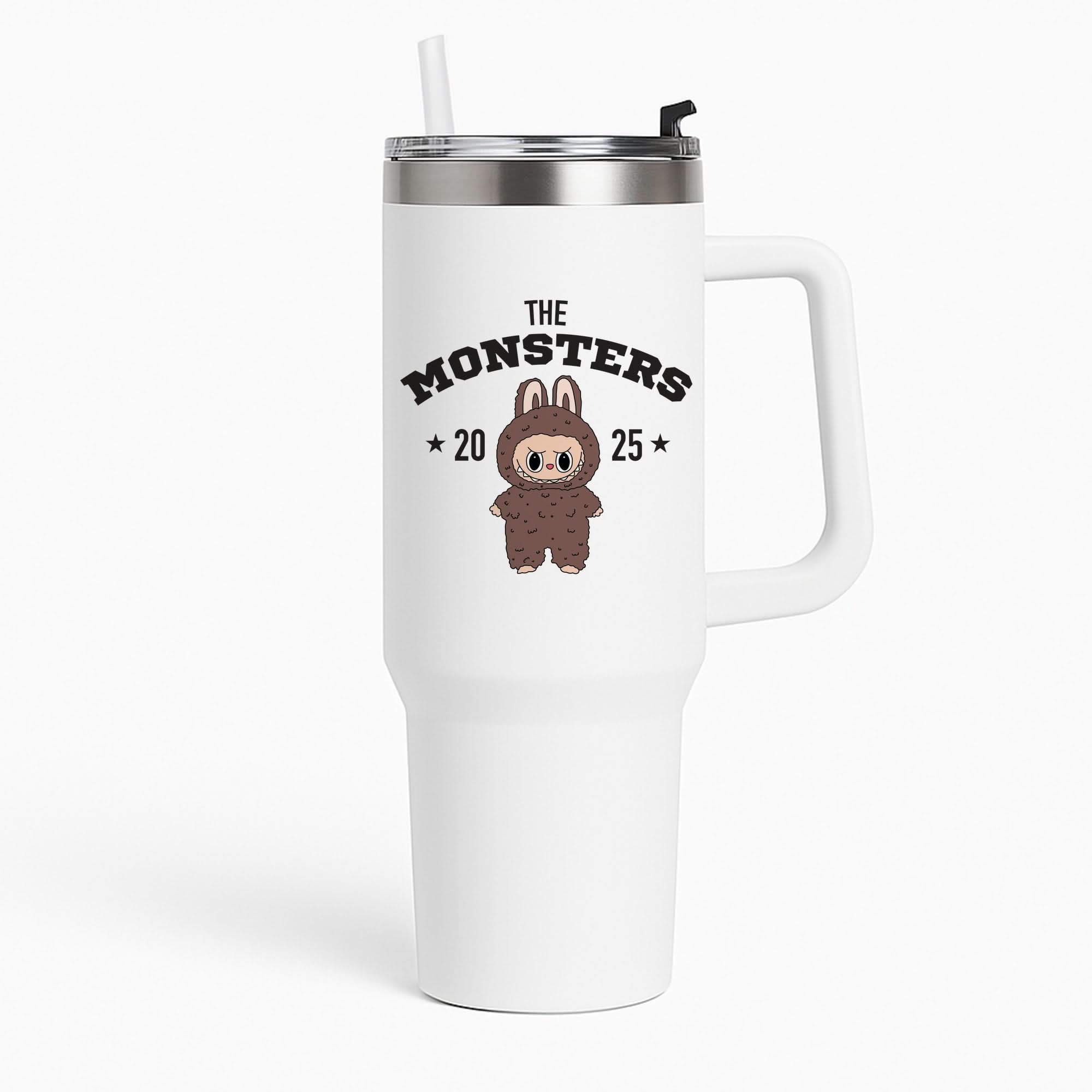 Cute Monster 2025 Biege Tumbler